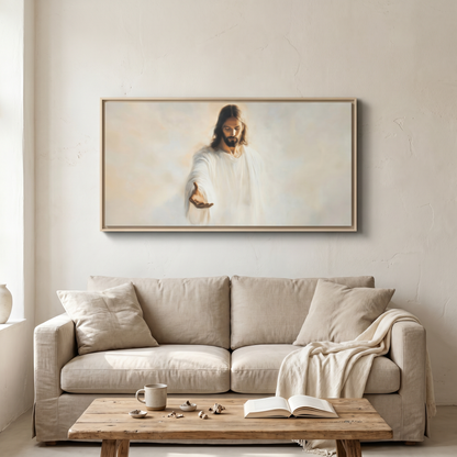 In the Palm of His Love (Horizontal) - Canvas