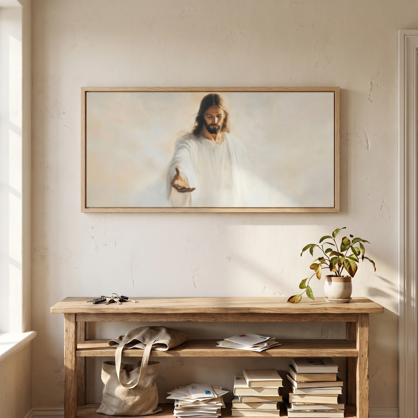 In the Palm of His Love (Horizontal) - Canvas