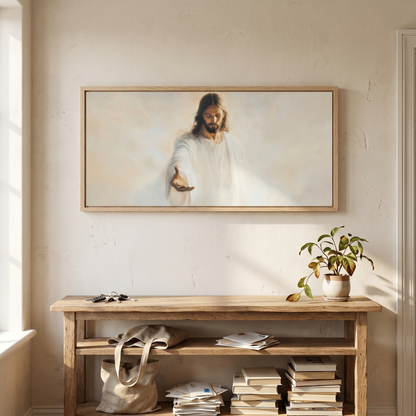 In the Palm of His Love (Horizontal) - Canvas