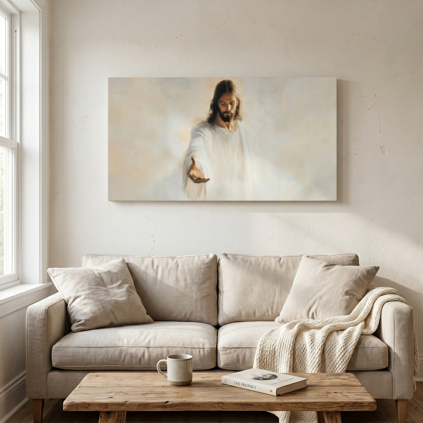 In the Palm of His Love (Horizontal) - Canvas