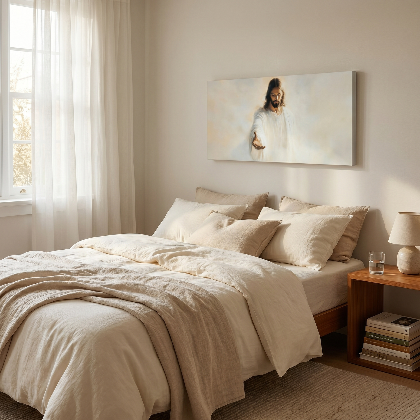 In the Palm of His Love (Horizontal) - Canvas
