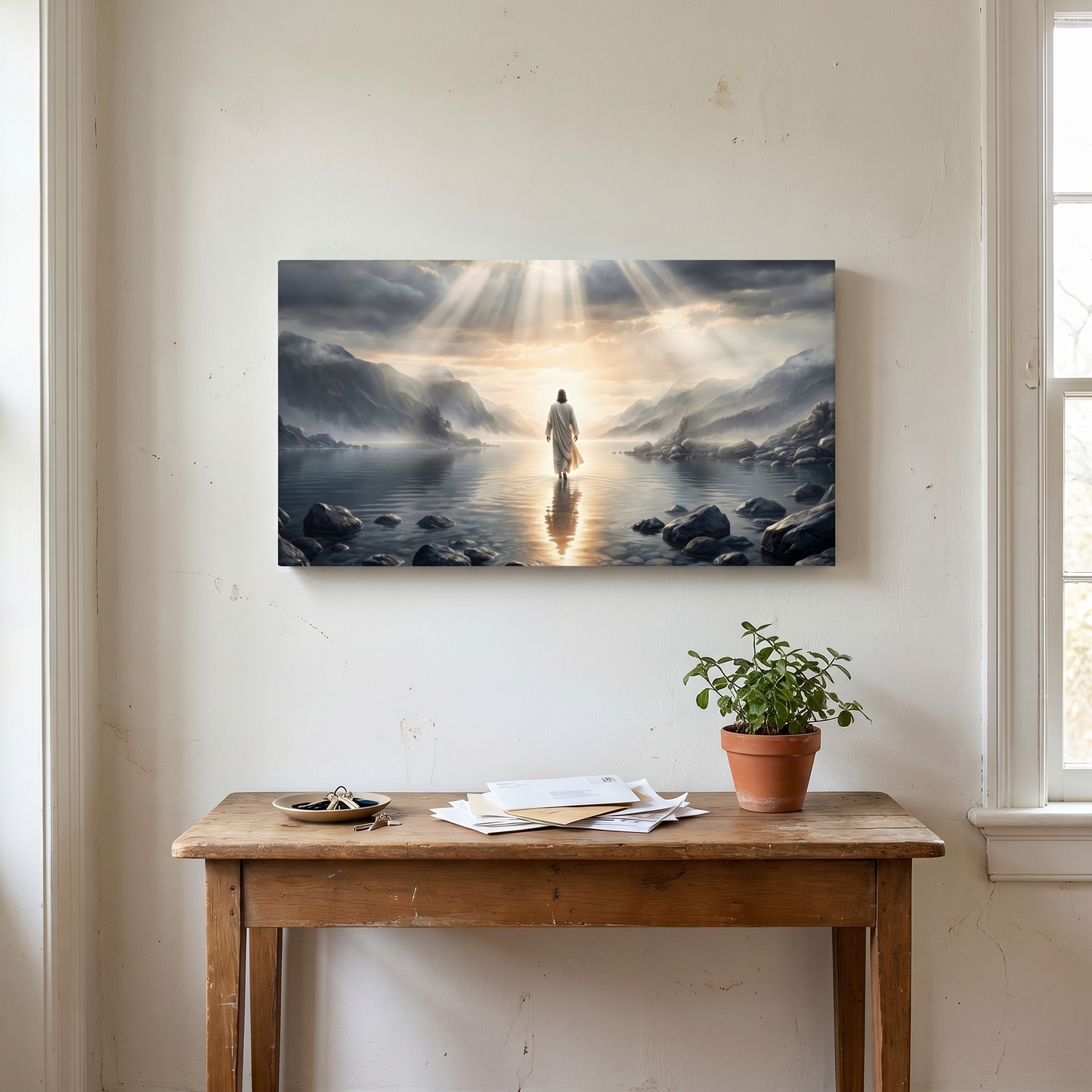 His Path is Peace (Horizontal) - Canvas