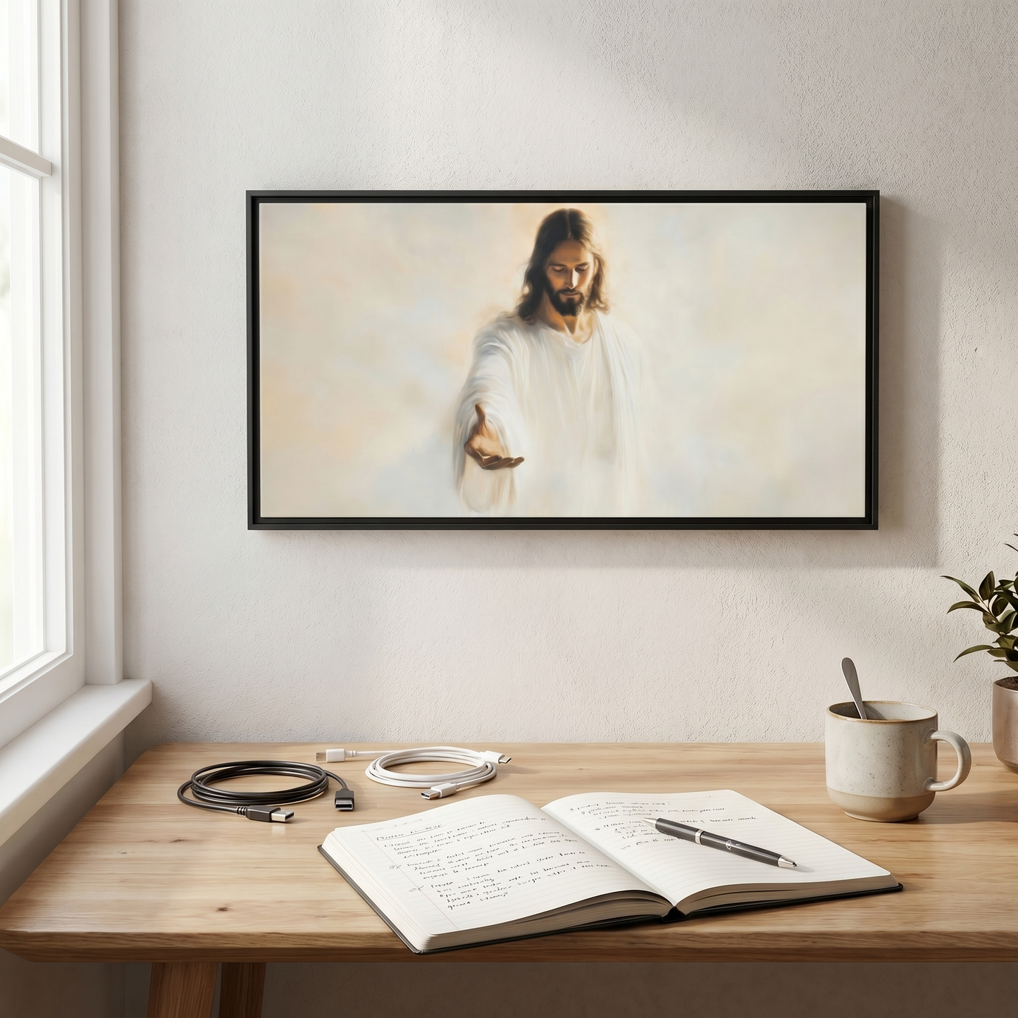 In the Palm of His Love (Horizontal) - Canvas