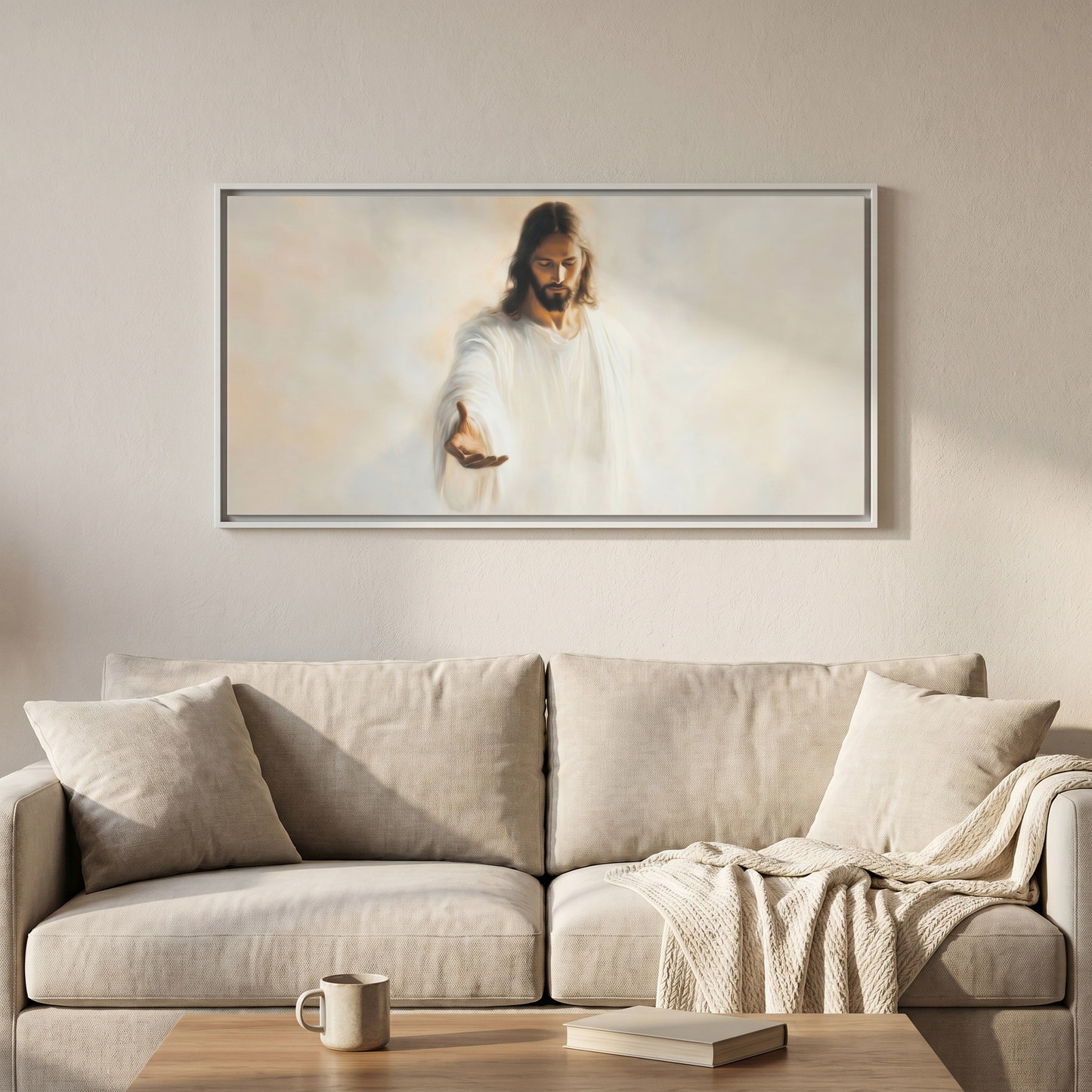 In the Palm of His Love (Horizontal) - Canvas