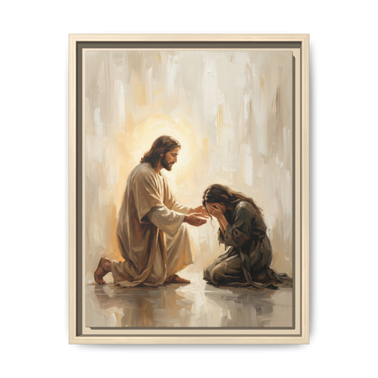 In His Healing Hands -  Canvas