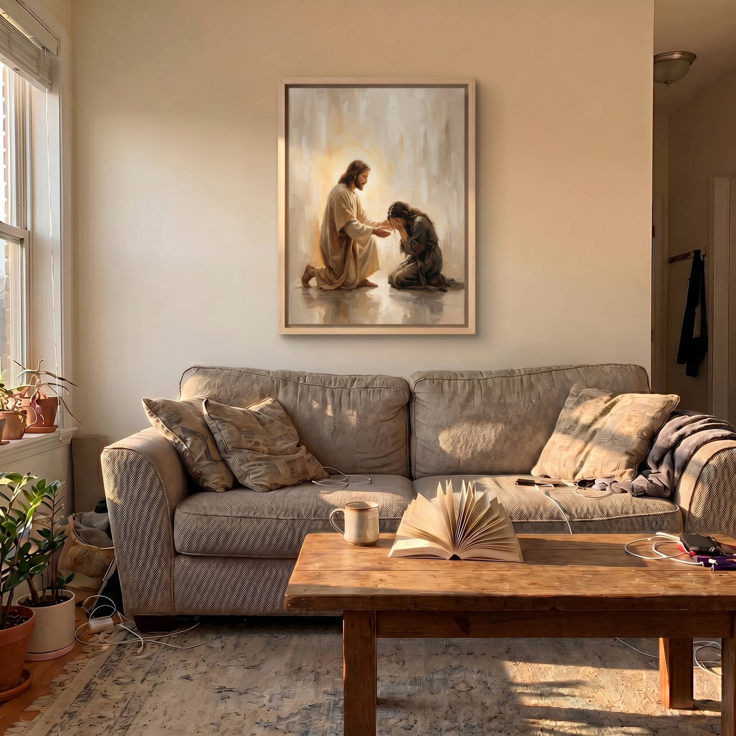 In His Healing Hands -  Canvas