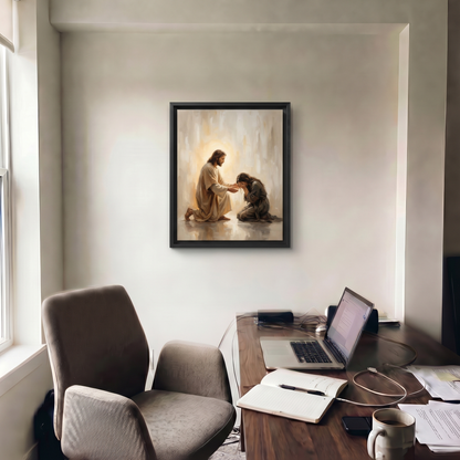 In His Healing Hands -  Canvas