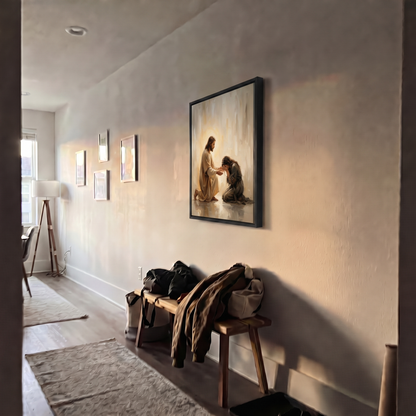 In His Healing Hands -  Canvas