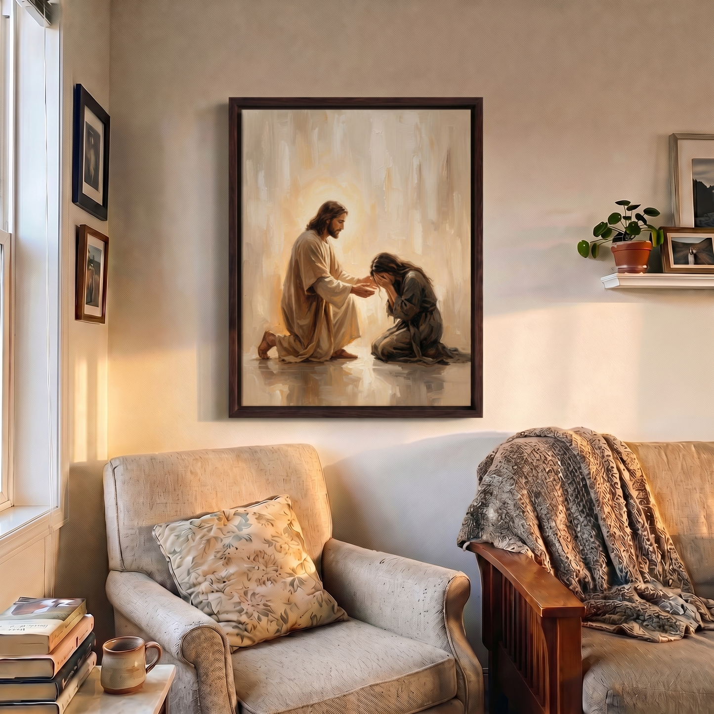 In His Healing Hands -  Canvas