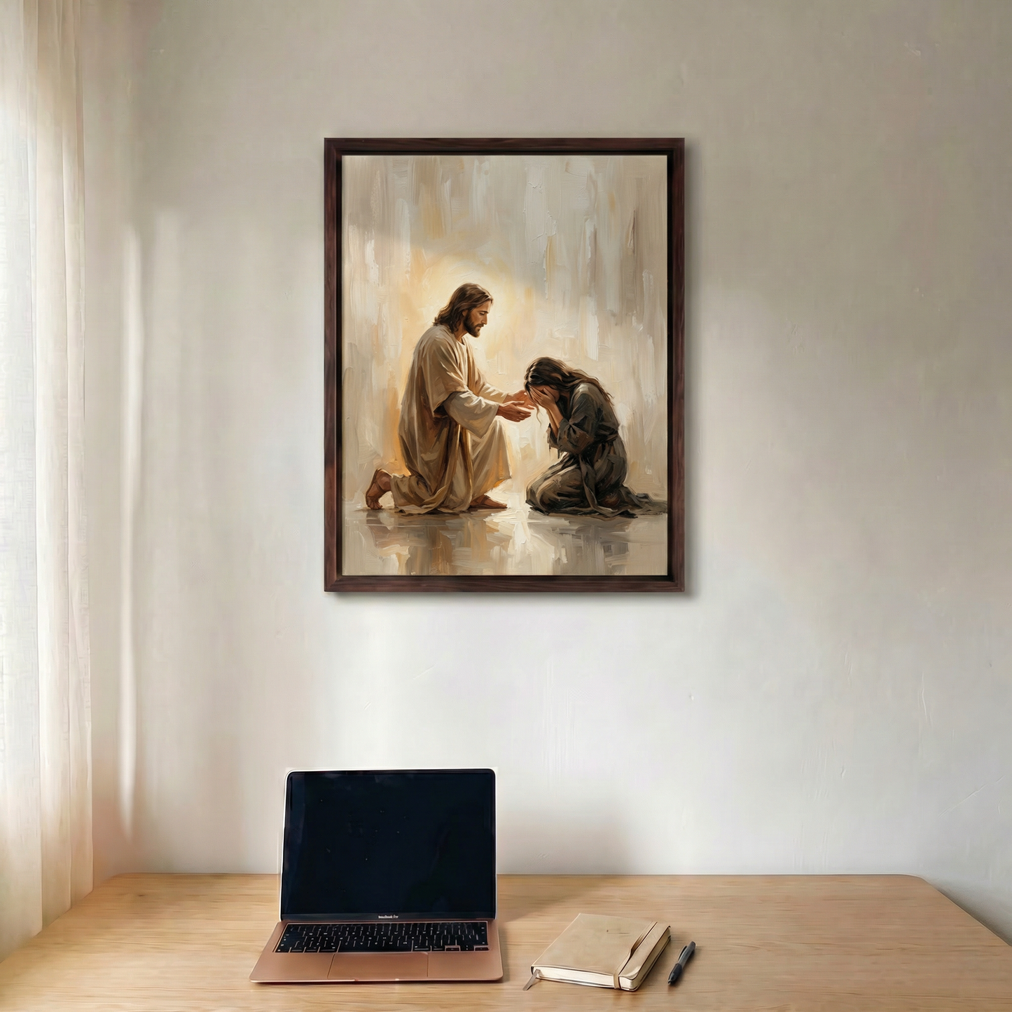 In His Healing Hands -  Canvas